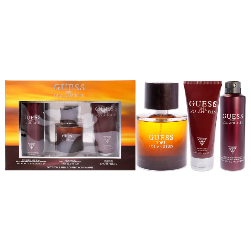 Guess 1981 Los Angeles 3pc Men's Eau De Toilette Gift Set