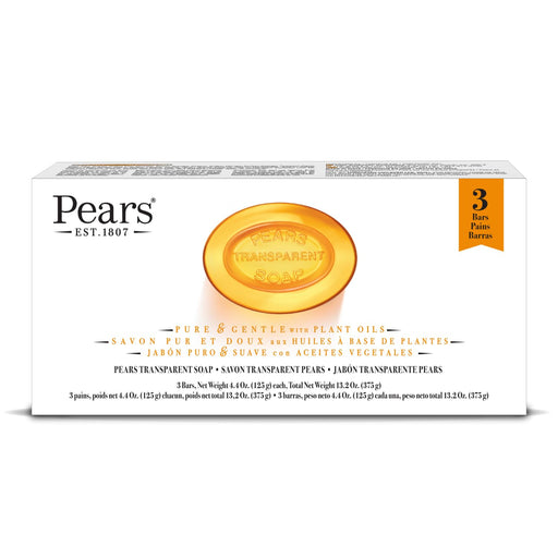 Pears Pure And Gentle With Glycerin And Natural Oils Amber
