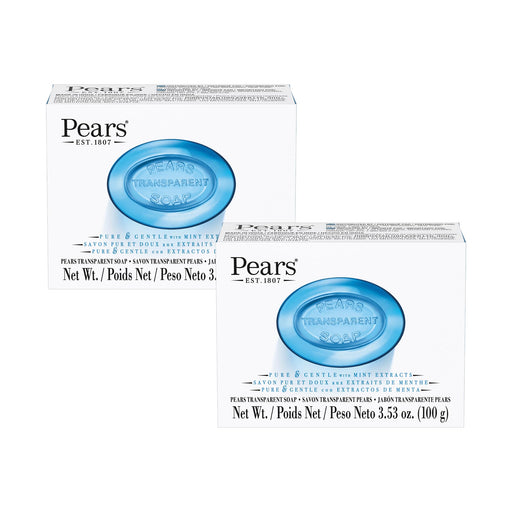 Pears Pure And Gentle With Glycerin And Mint Extracts Blue Pac