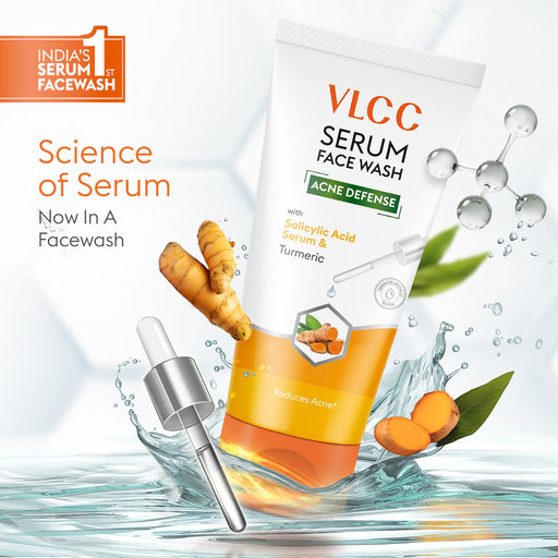 Vlcc Acne Defense Serum Face Wash Turmeric