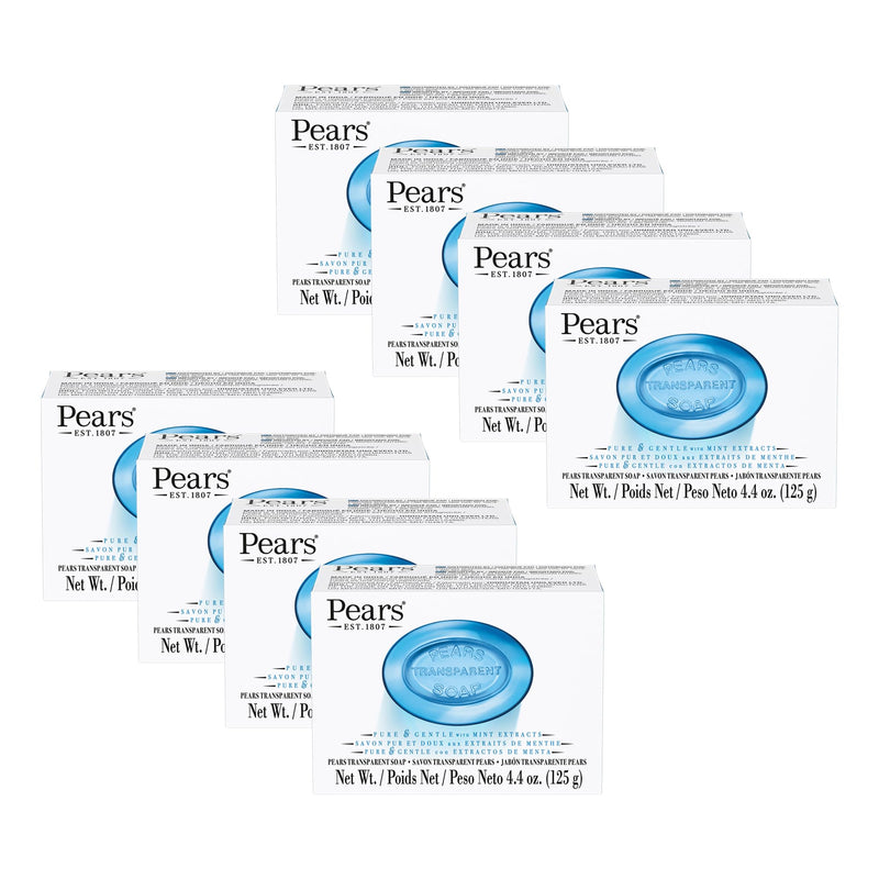 Pears Pure And Gentle With Glycerin And Mint Extracts Blue Pac