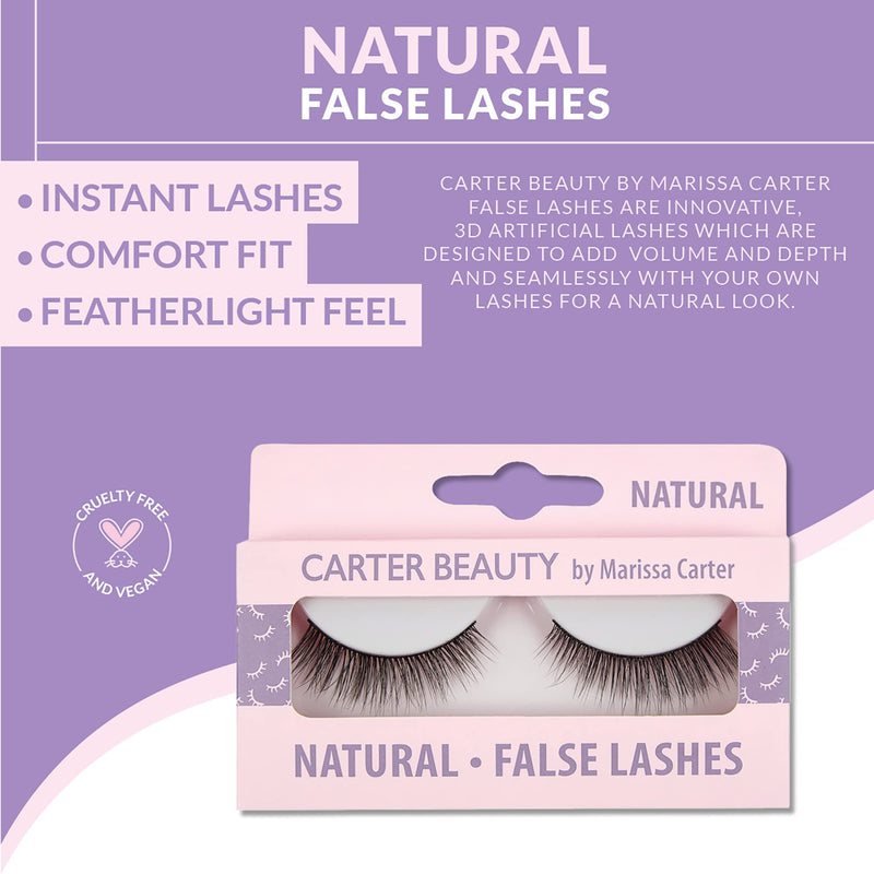 Carter Beauty False Lashes Natural