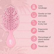 Wet Brush Go Green Detangler Brush Pink Unisex Gift Set