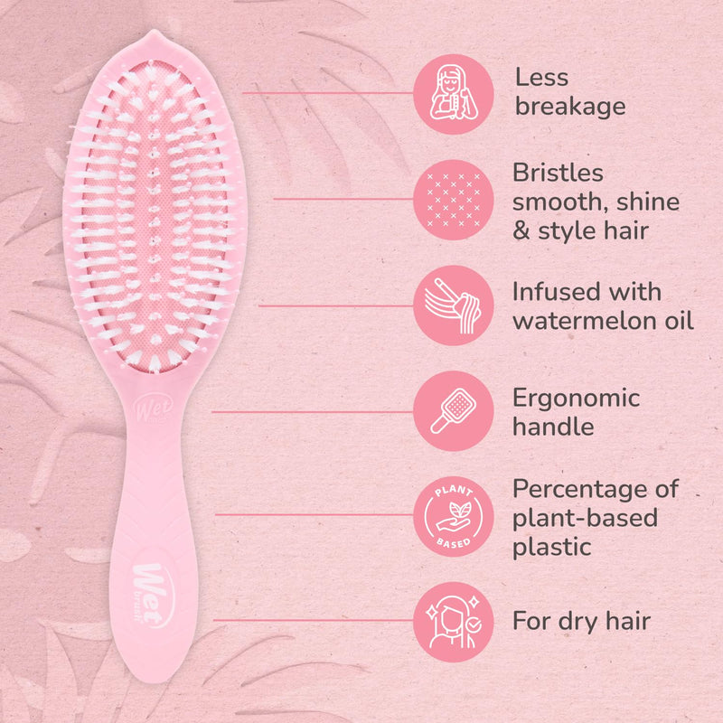 Wet Brush Go Green Oil Infused Shine Brush Watermelon Seed Oil Unisex Gift Set