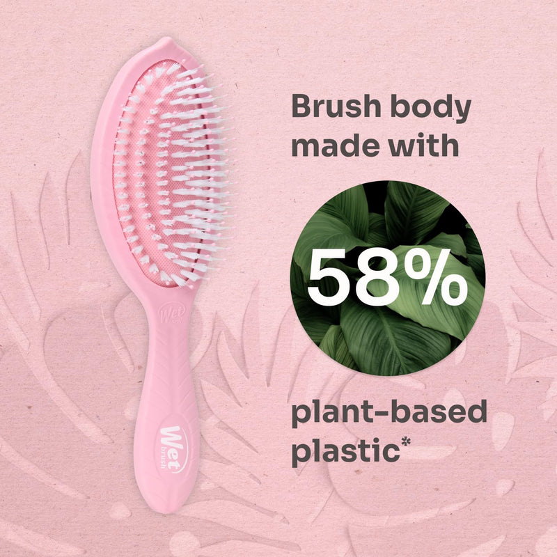 Wet Brush Go Green Oil Infused Shine Brush Watermelon Seed Oil Unisex Gift Set