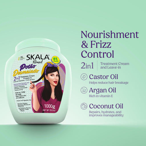 Skala 2in1 Super Smooth Pot Hair Treatment Cream for Women