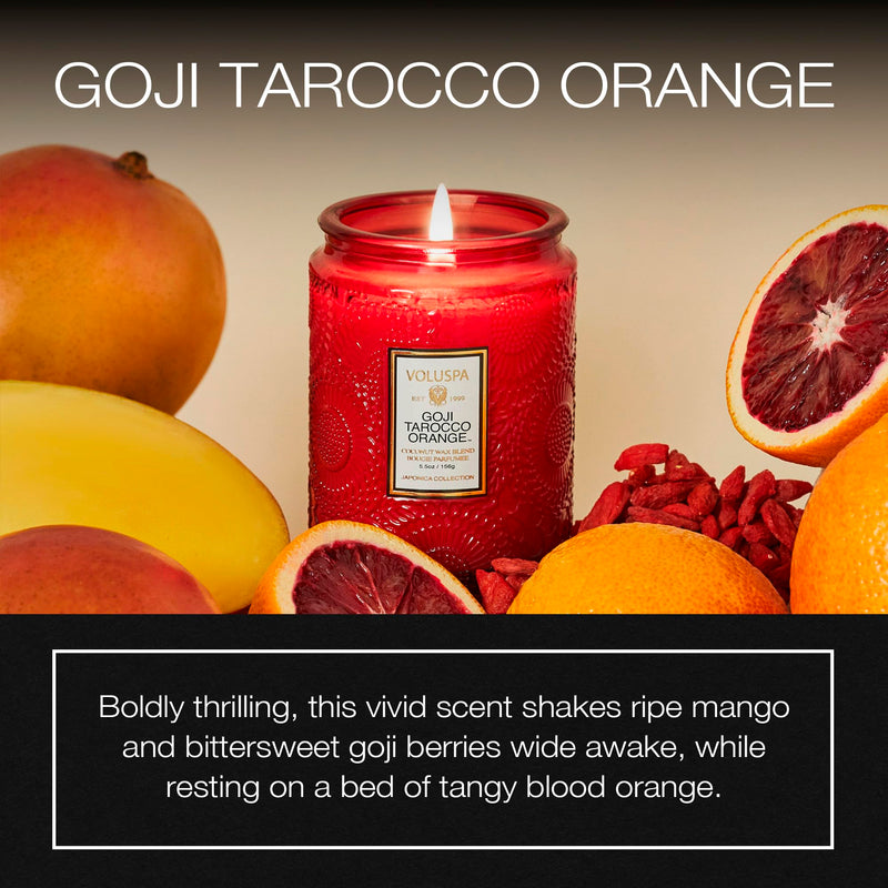 Voluspa Japonica Collection Small Goji Tarocco Orange Unisex Fragrance