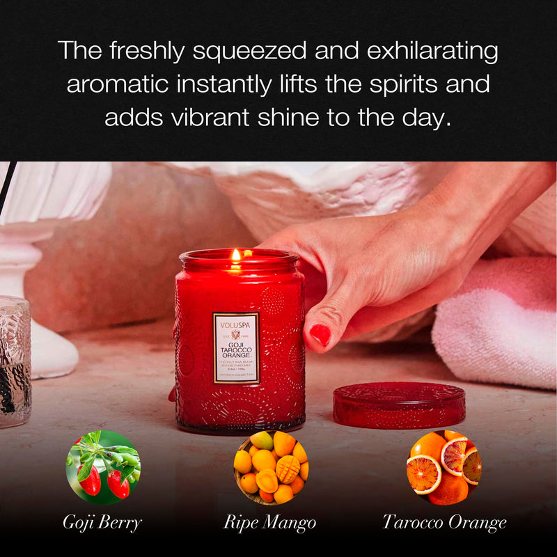 Voluspa Japonica Collection Small Goji Tarocco Orange Unisex Fragrance
