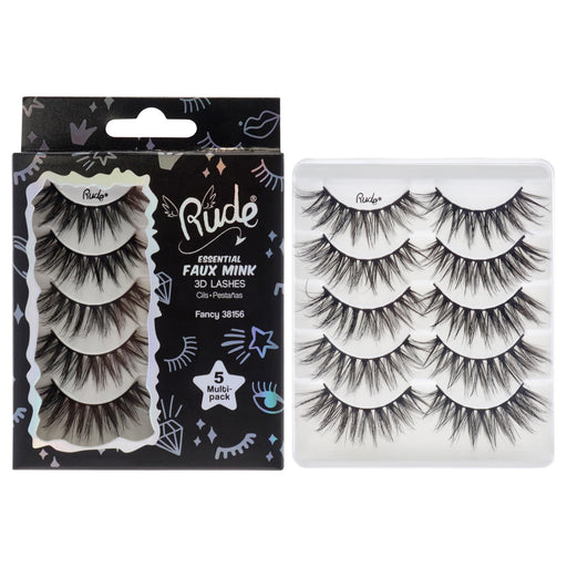 Rude Cosmetics Essential Faux Mink 3d Lashes Fancy