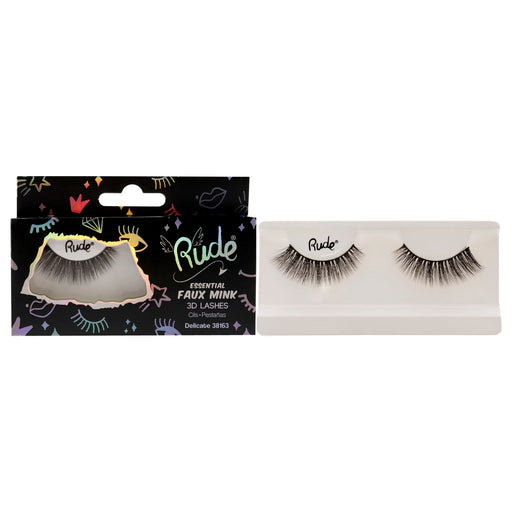 Rude Cosmetics Essential Faux Mink 3d Lashes Delicate