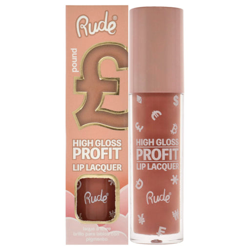 Rude Cosmetics High Gloss Profit Lip Lacquer Pound