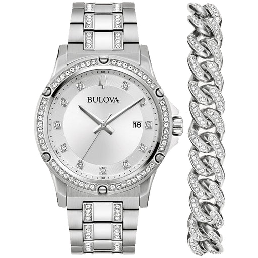 Bulova Crystal Box Men's Quartz 42mm Watch
