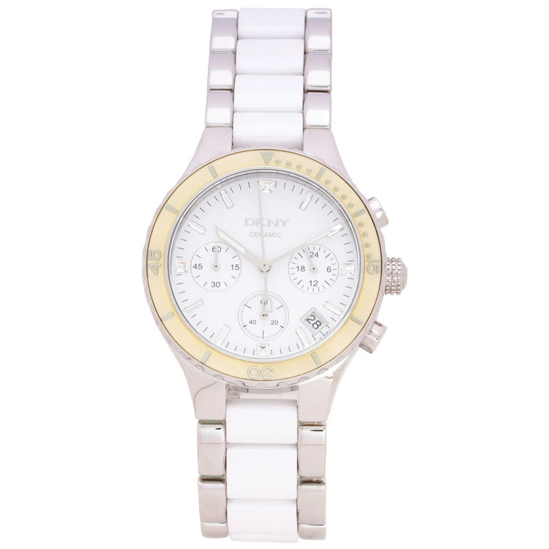 Dkny Chronograph White Dial Women's Quartz 38mm Watch