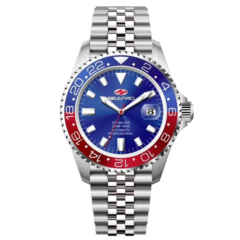 Seapro Grand Meridian Men's Quartz 43mm Watch