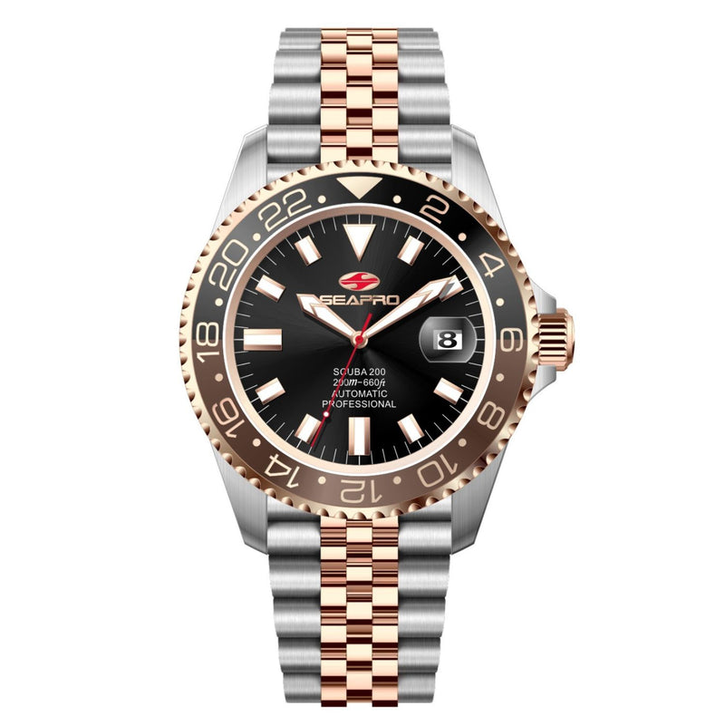 Seapro Grand Meridian Men's Quartz 43mm Watch