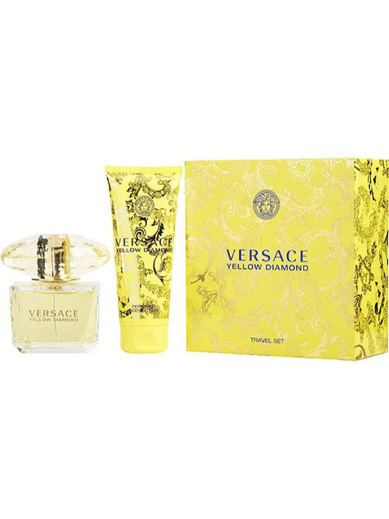 Versace Yellow Diamond by Versace Women Gift Set -- 3 oz Eau De Toilette Spray + 3.4 oz Body lotion
