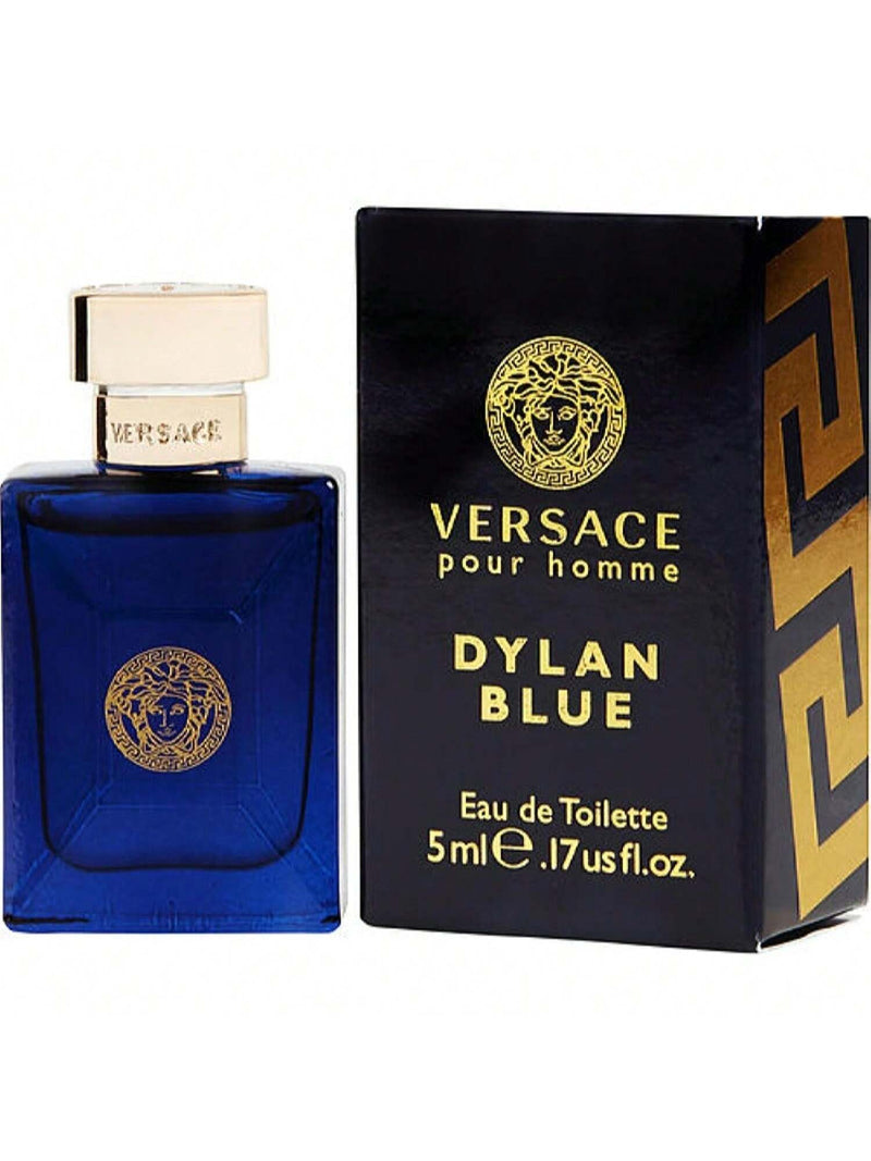 Versace Pour Homme Dylan Blue by Versace Men Mini EDT .17 oz