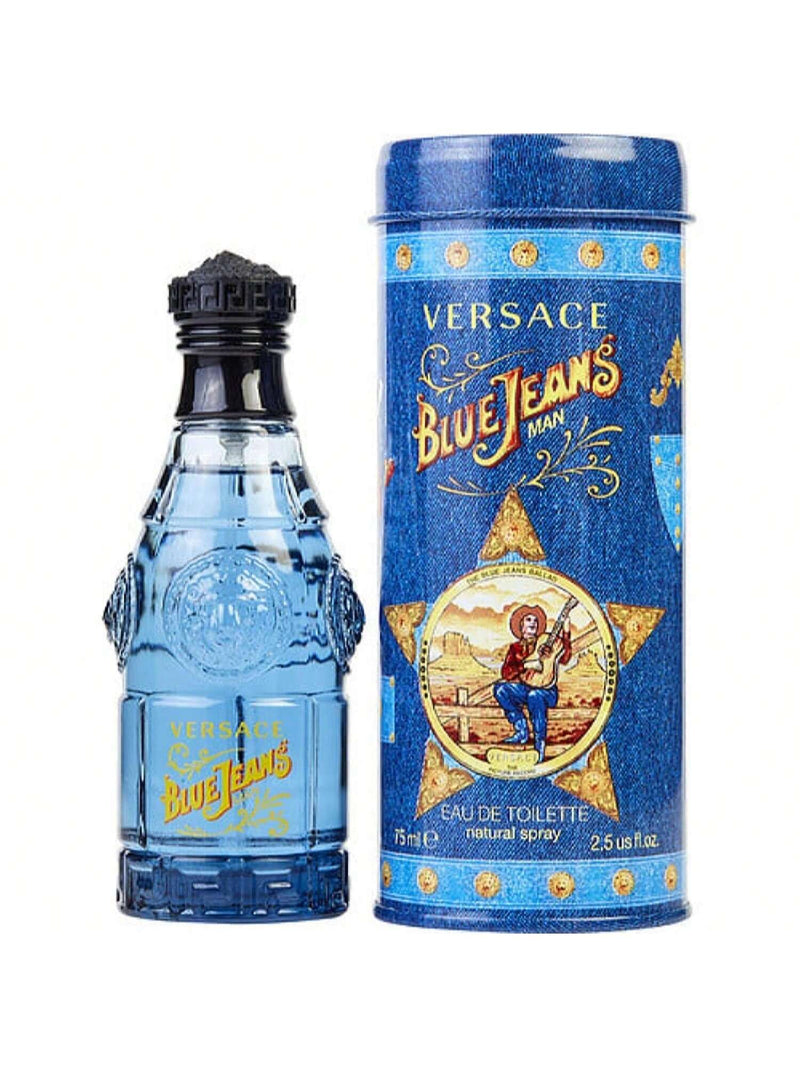 Blue Jeans by Versace, 2.5 oz EDT Spray for Men