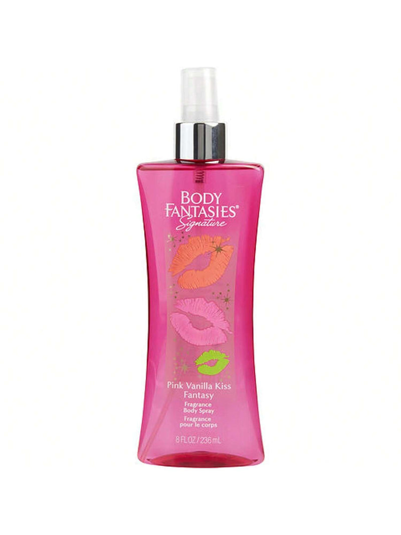 Pink Vanilla Kiss Fantasy by Body Fantasies, 8oz Fragrance Body Spray women
