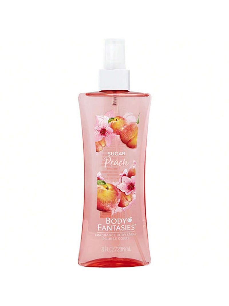Sugar Peach by Body Fantasies, 8 oz Fragrance Body Spray for Women