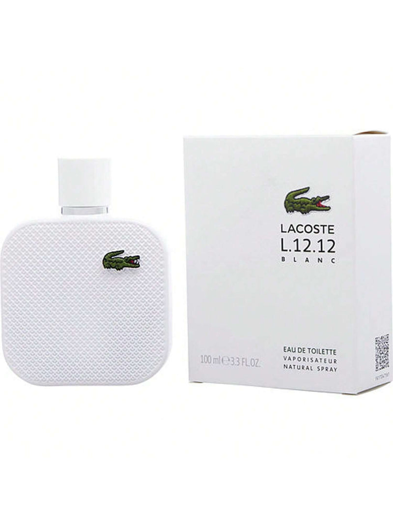 Lacoste Eau De Lacoste L.12.12 Blanc by Lacoste Men Eau De Toilette Spray 3.3 oz