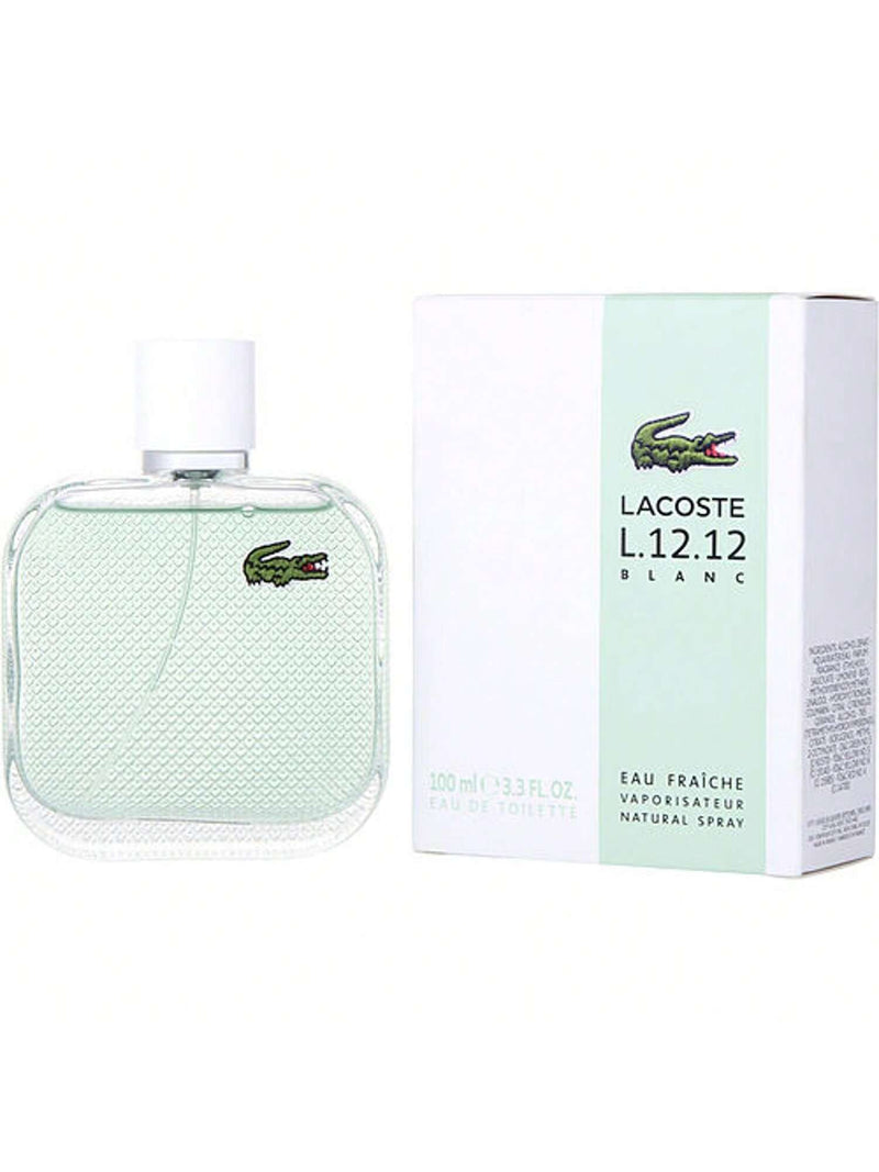 Lacoste Eau De L.12.12 Blanc Eau Fraiche by Lacoste for Men - 3.3 oz EDT Spray