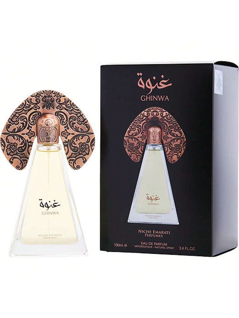 Niche Emarati Ghinwa By Lattafa Eau De Parfum Spray (Unisex) 3.4 Oz