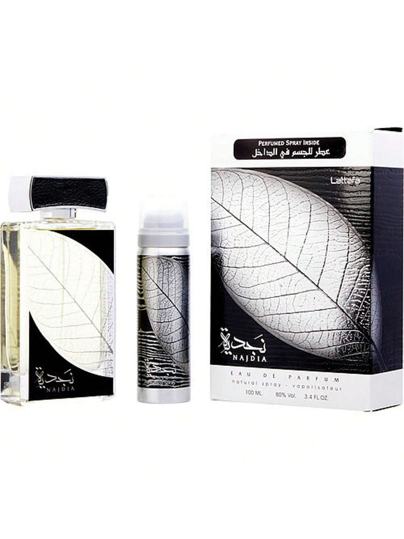Najdia By Lattafa Eau De Parfum Spray Plus 1.7 Oz Deodorant  3.4 Oz