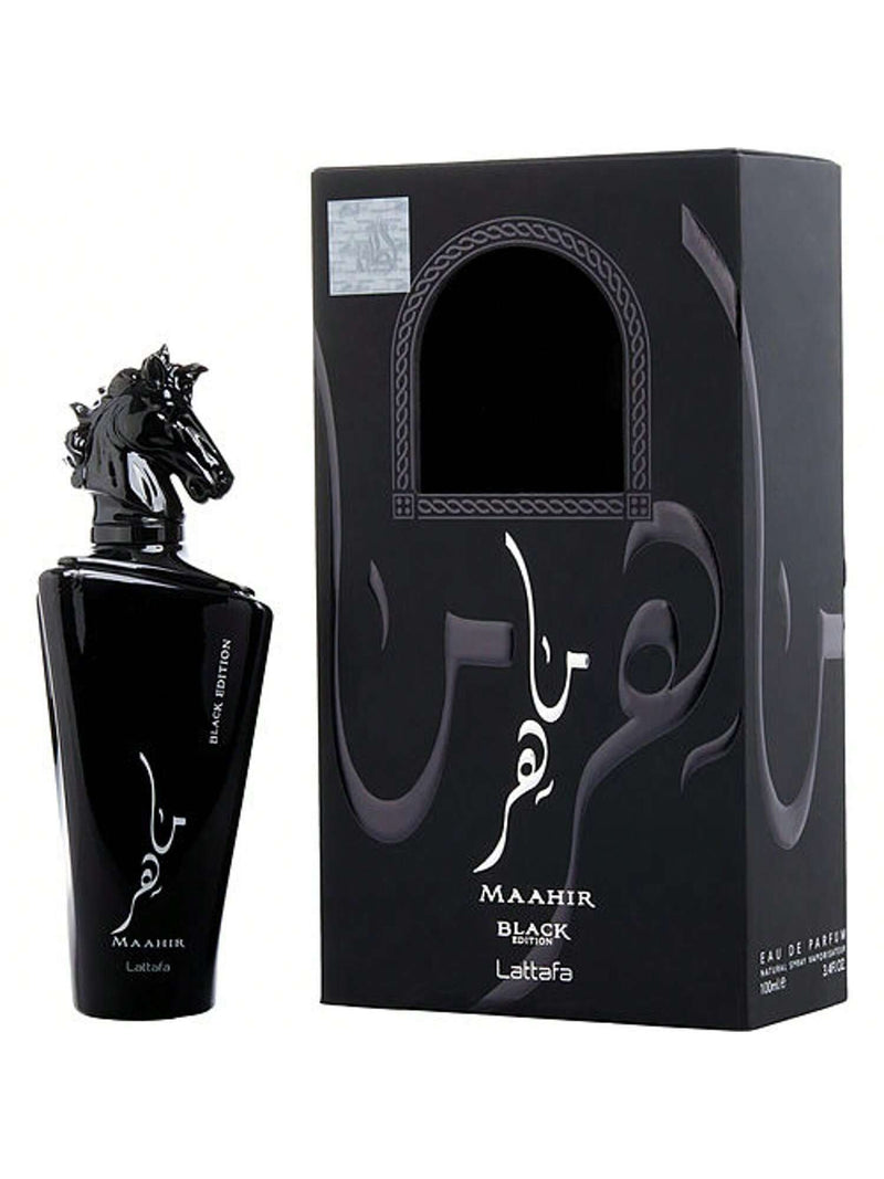 Maahir - Black Edition By Lattafa For Men - 3.4 Oz Edp Spray