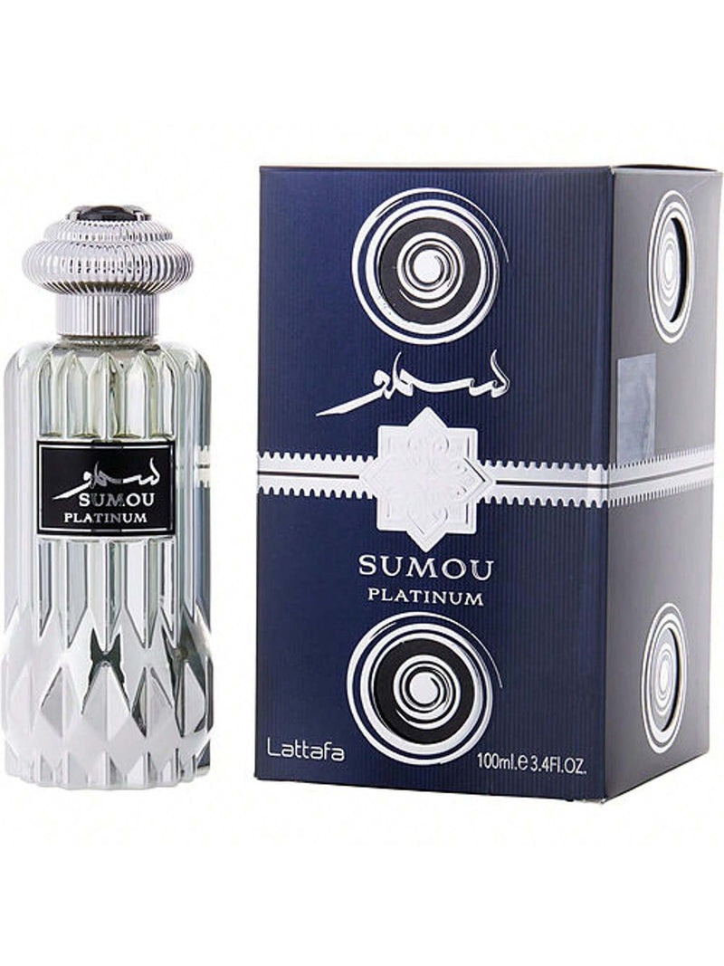 Lattafa Sumou Platinum By Lattafa Eau De Parfum Spray (Unisex) 3.4 Oz
