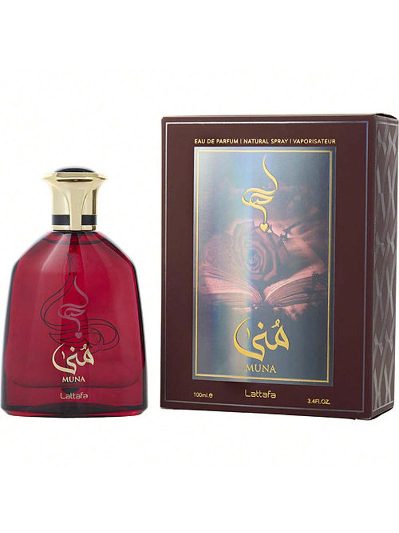 Lattafa Muna By Lattafa Eau De Parfum Spray (Unisex) 3.4 Oz