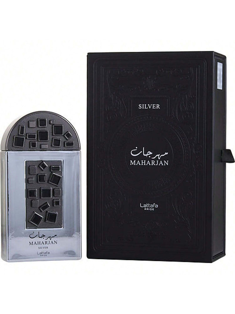 Lattafa Pride Maharjan Silver By Lattafa Eau De Parfum Spray (Unisex) 3.4 Oz