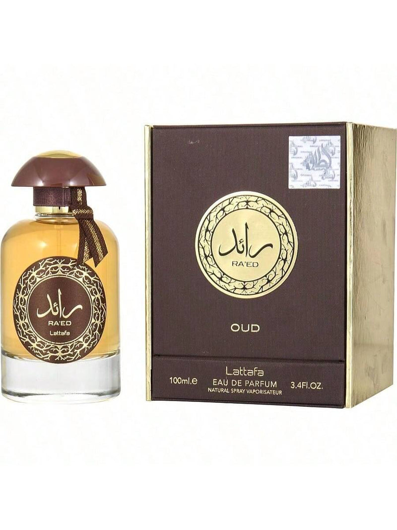 Raed Oud By Lattafa Eau De Parfum Spray (Unisex) 3.4 Oz