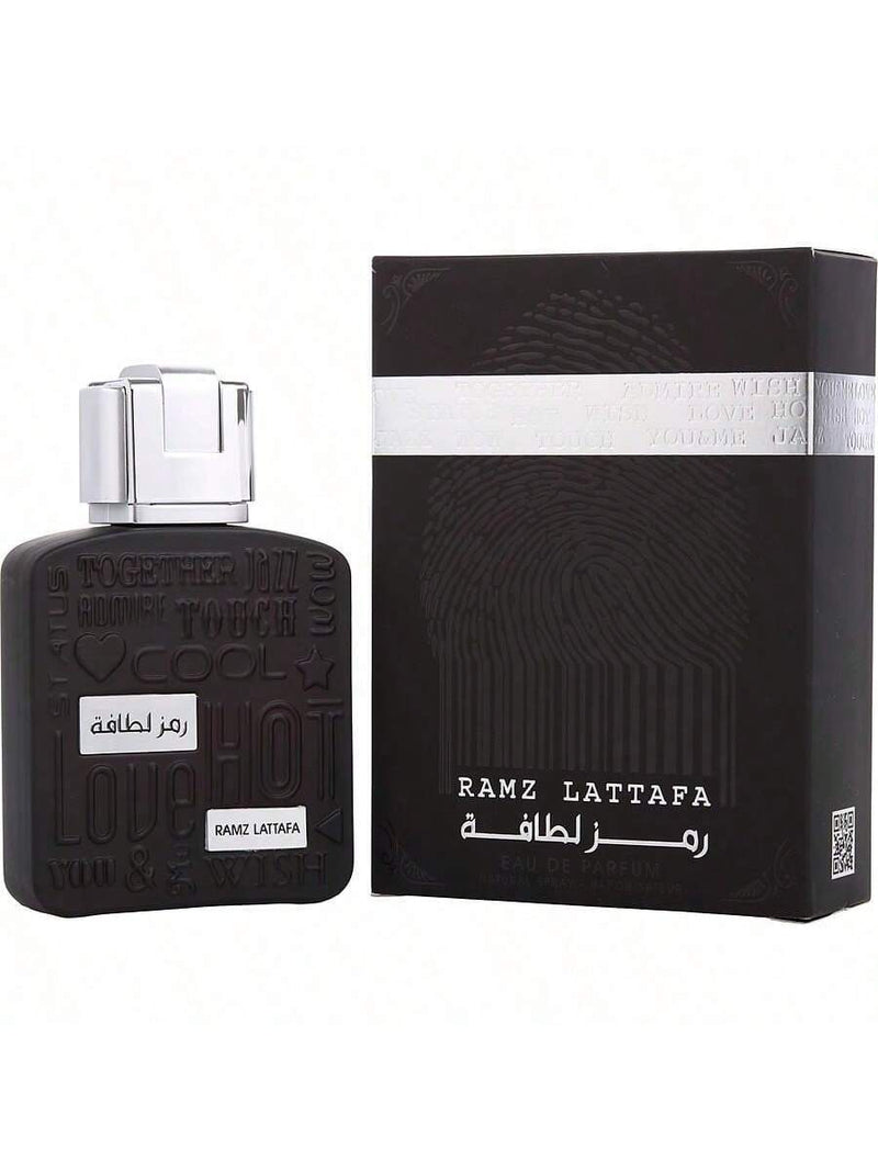 Ramz Silver By Lattafa For Men - 3.4 Oz Edp Spray