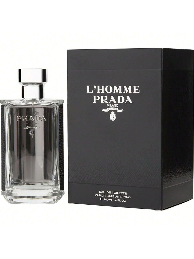 Prada L'homme by Prada Men Eau De Toilette Spray 3.4 oz