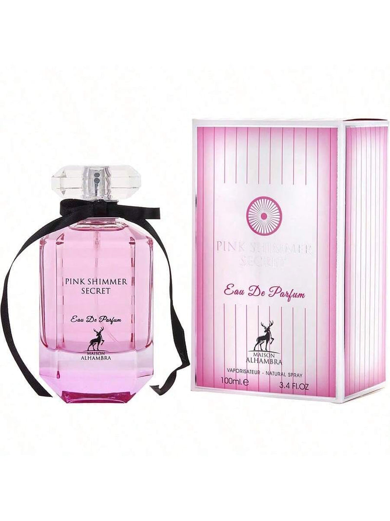 Pink Shimmer Secret by Maison Alhambra for Women - 3.4 oz EDP Spray