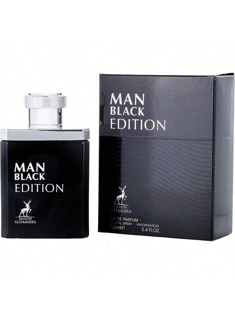 Black Edition by Maison Alhambra for Men - 3.4 oz EDP Spray