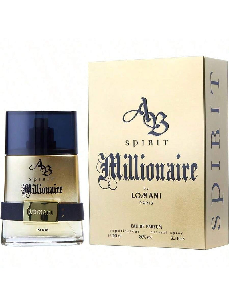 AB Spirit Millionaire by Lomani, 3.3 oz EDP Spray for Men