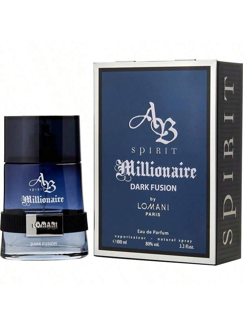 AB Spirit Millionaire Dark Fusion by Lomani for Men - 3.3 oz EDP Spray