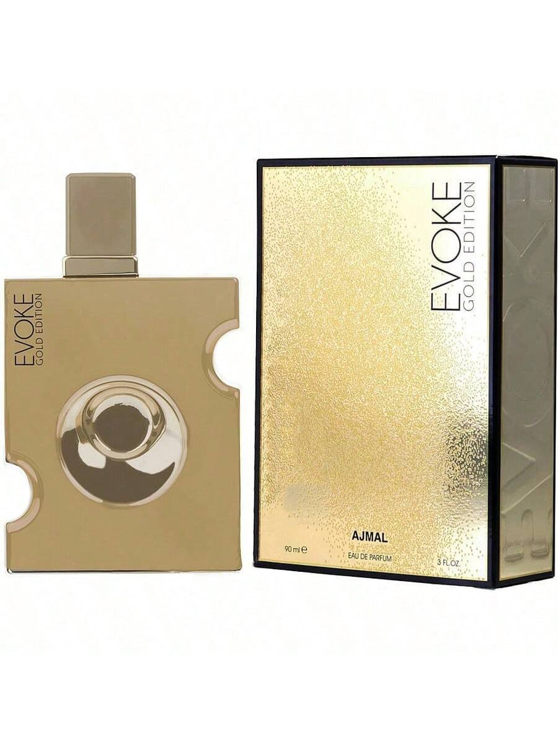 Ajmal Evoke Gold by Ajmal Men Eau De Parfum Spray 3 oz