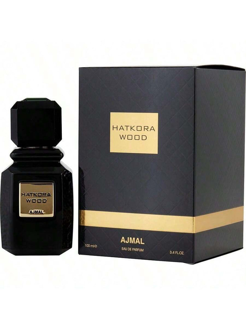 Hatkora Wood by Ajmal Men Eau De Parfum Spray (Unisex) 3.4 oz