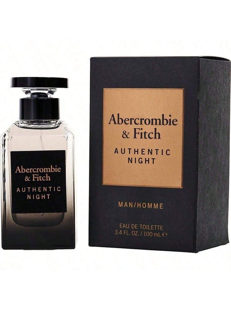 Authentic Night by Abercrombie and Fitch for Men - 3.4 oz EDT Spray