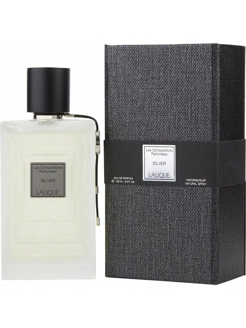 Les Compositions Parfumees Silver by Lalique Women Eau De Parfum Spray 3.3 oz