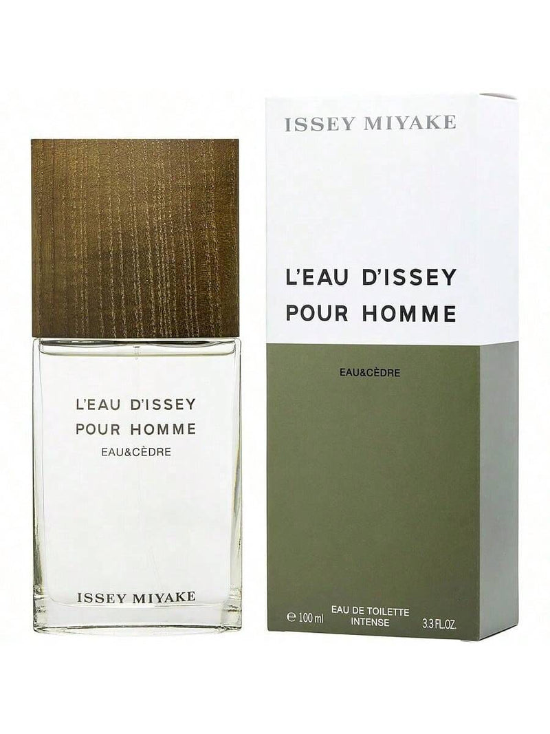 Leau Dissey Eau And Cedre Intense By Issey Miyake For Men - 3.3 Oz Edt Spray