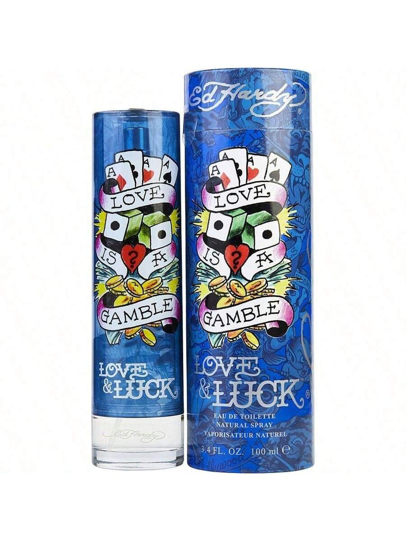 Ed Hardy Love & Luck by Christian Audigier, 3.4 oz EDT Spray for Men