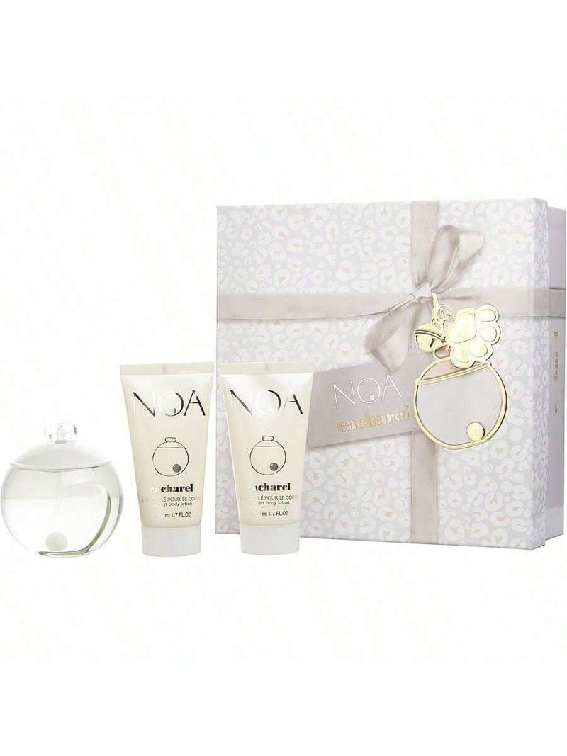 Noa by Cacharel for Women - 3 Pc Gift Set 3.4oz EDT Spray, 2 x 1.7oz Perfumed Stardust Body Lotion