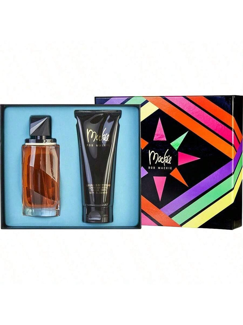 Bob Mackie 2 Pcs Set For Women: 3.4 Eau De Toilette Spray + 6.7 Body Cream