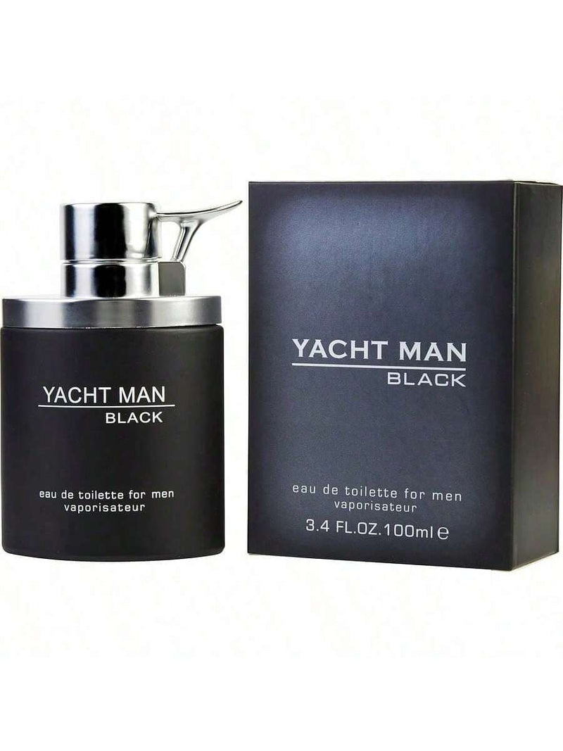 Yacht Man Black by Myrurgia, 3.4 oz EDT Spray for Men