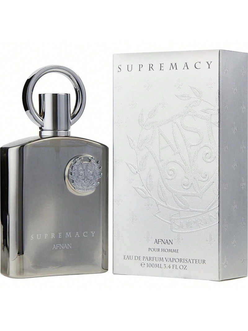 Supremacy Collection - Silver By Afnan For Men - 3.4 Oz Edp Spray