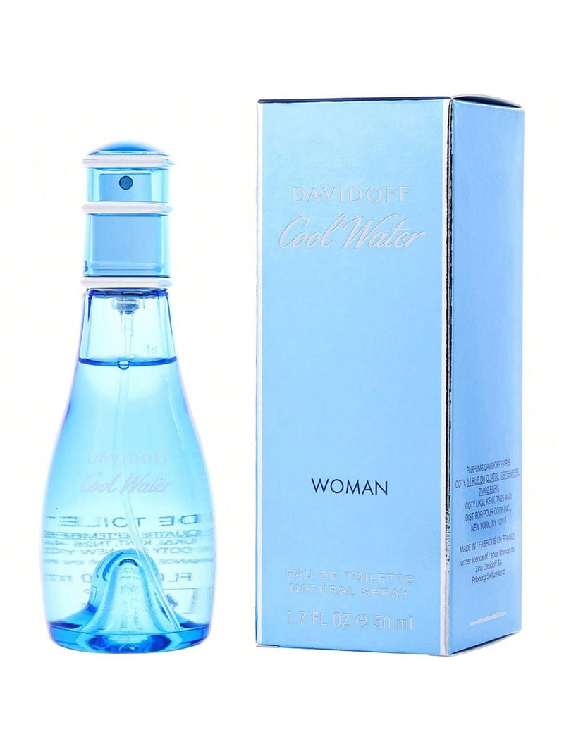 Cool Water by Davidoff Women Eau De Toilette Spray 1.7 oz
